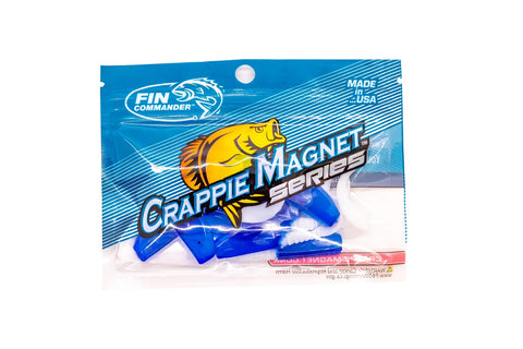 Fin Commander Slab Curly Blue/White Bait, 12 pc.